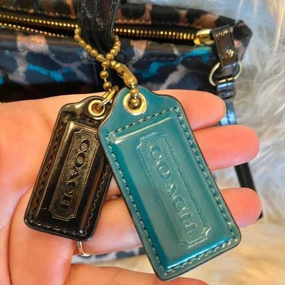 Coach Leopard Print Tote Bag - Black and Brown - Picture 3 of 11